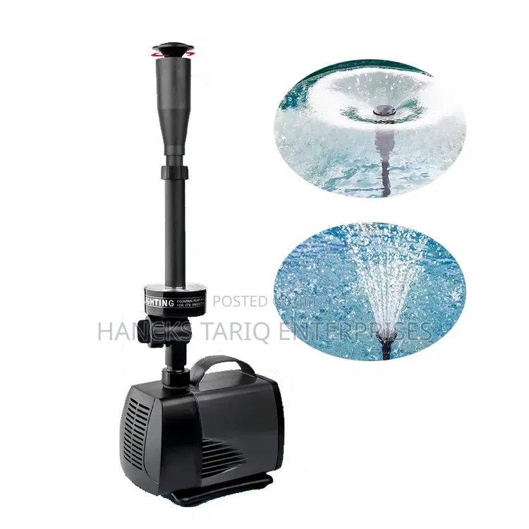 Submersible Water Pump and Fountain Kit With Multi-Pattern Nozzles