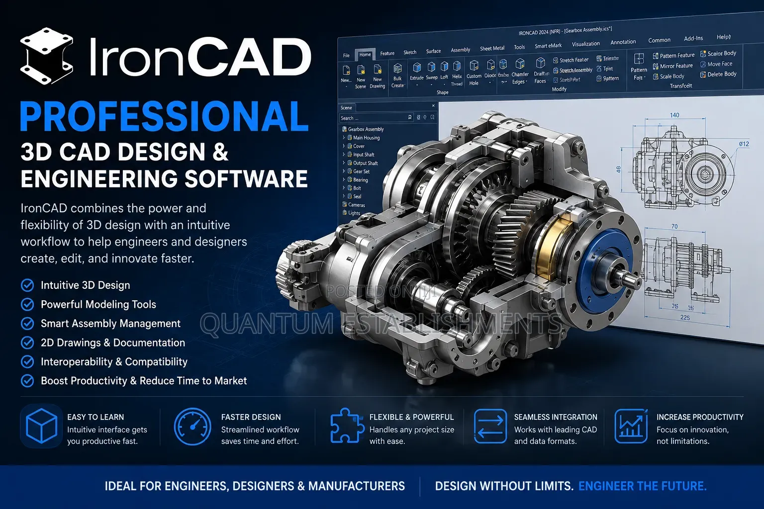 IronCAD 2027 /26 | Professional 3D CAD Design and Engineering Software
