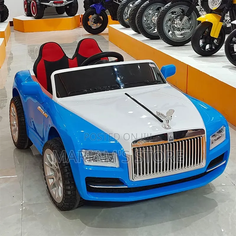 Battery-Operated Kids' Ride-on Car Styled After a Luxury Rolls-Royce,