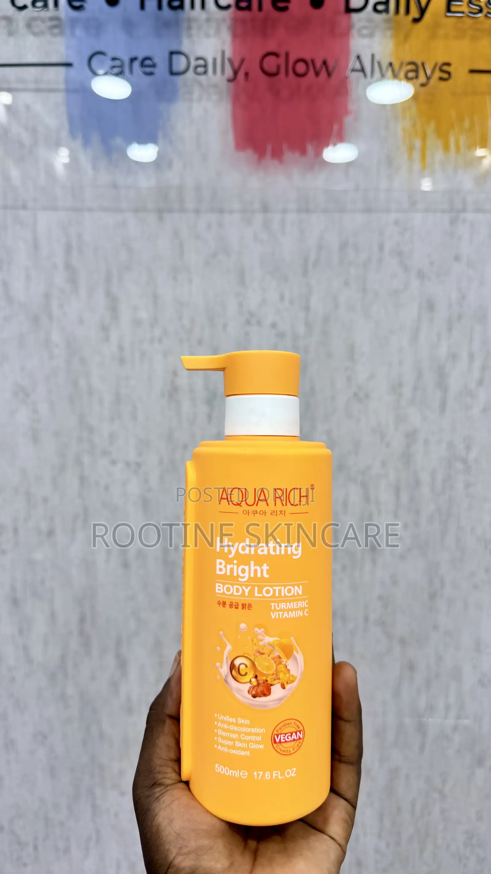 Aqua Rich Hydrating Beight Turmeric Vitamin C Body Lotion