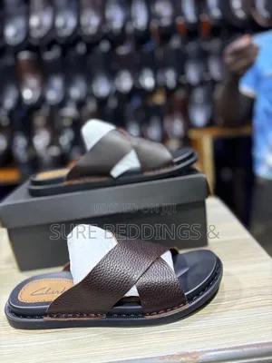 Brown Clarks Sandals