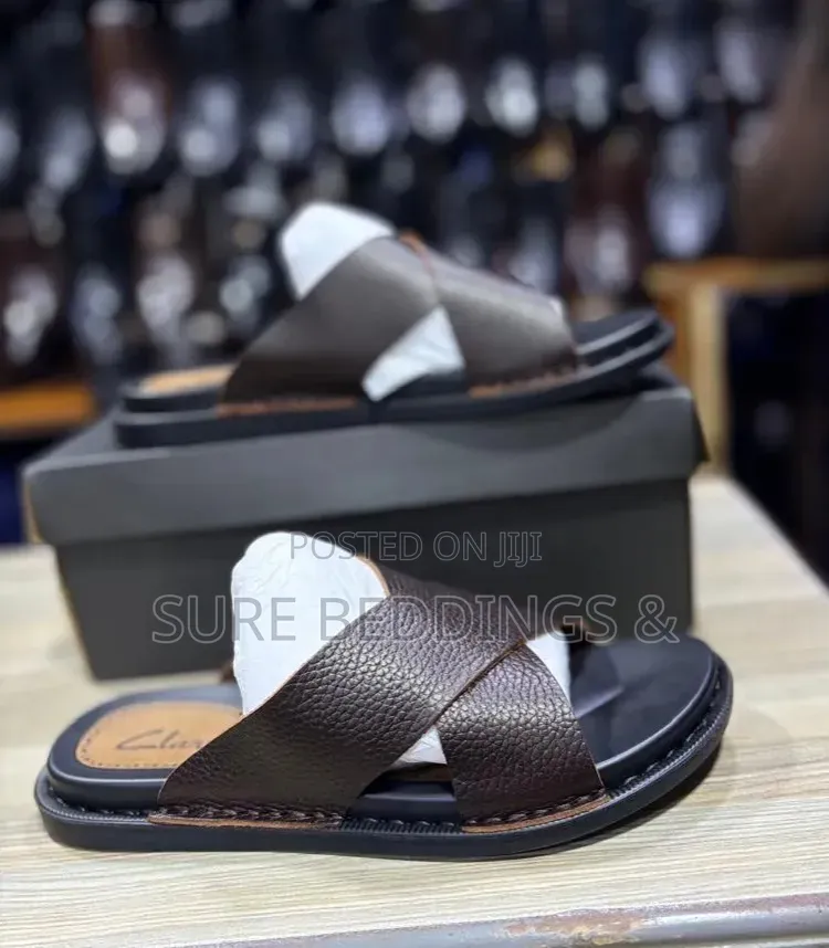 Brown Clarks Sandals