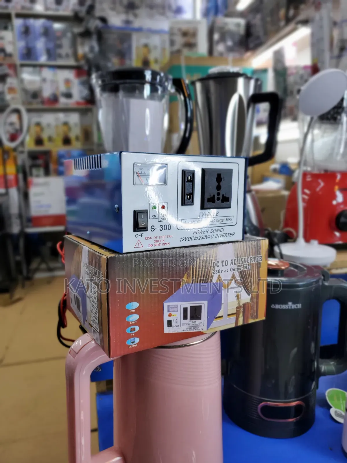 Power Sonici S-300 300w Dc to AC Power Inverter (12v Dc to 230v AC)