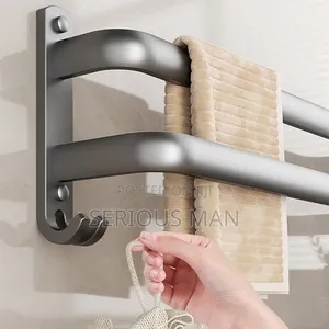 Aluminum Double-Layer Towel Rack