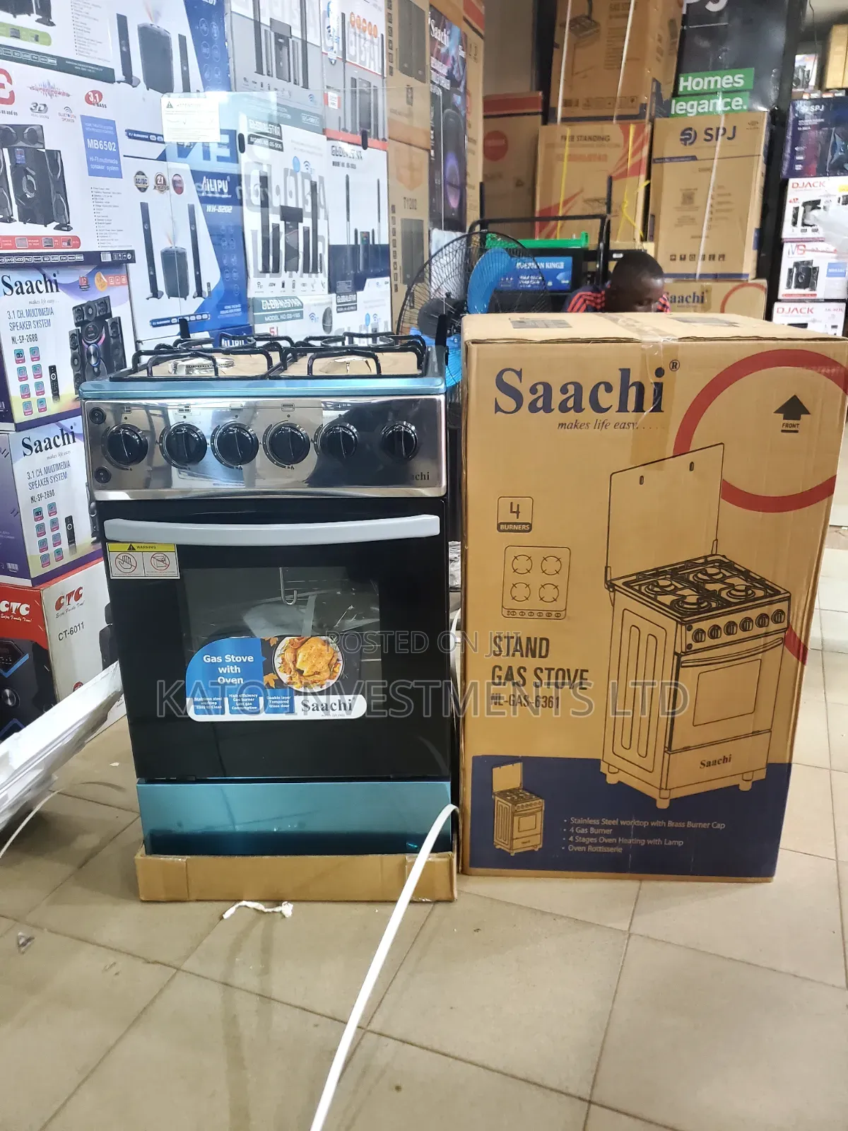 Saachi Stand Gas StoveI 50x50 Cm FULL GAS