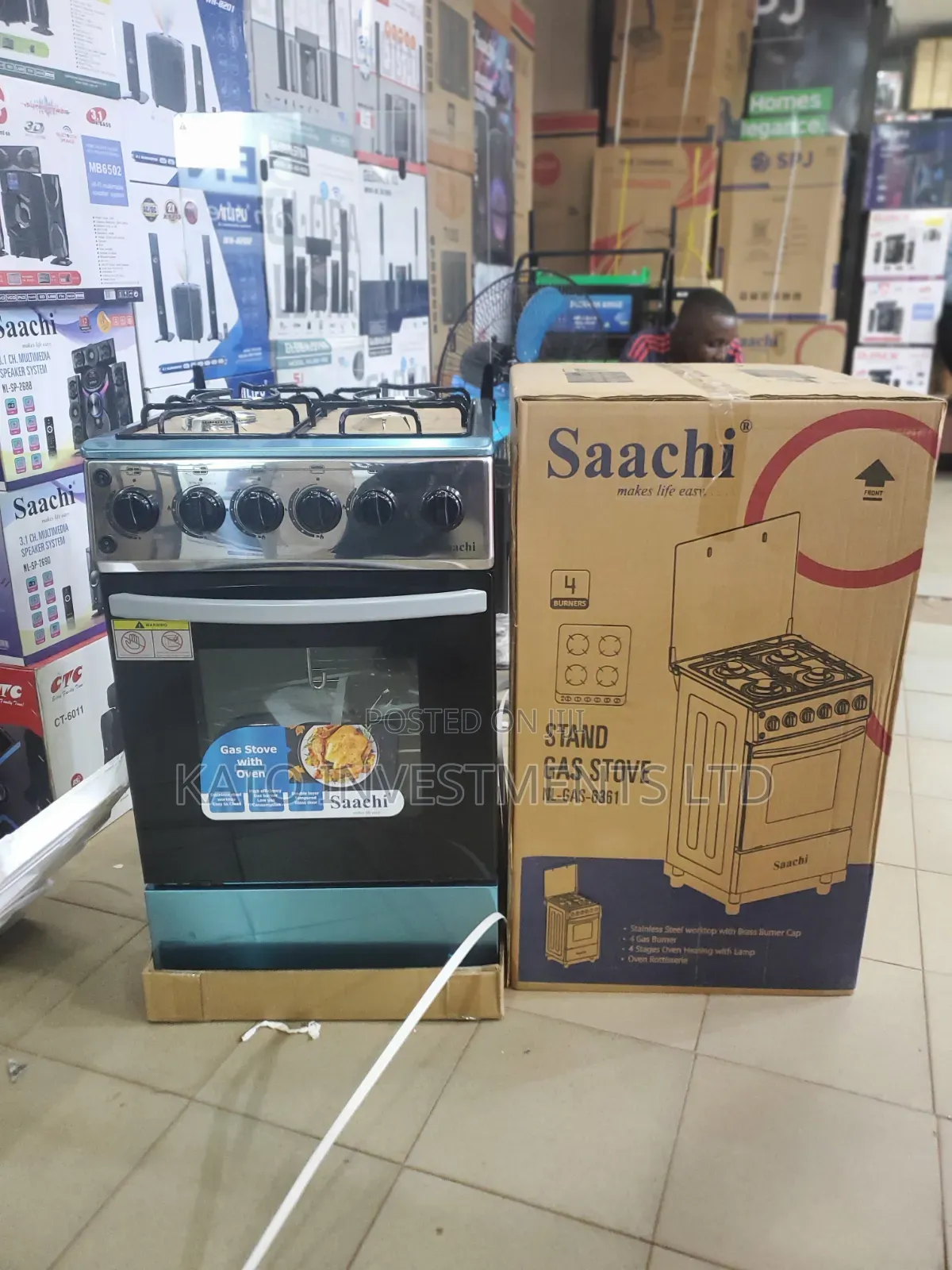Saachi Stand Gas StoveI 50x50 Cm FULL GAS