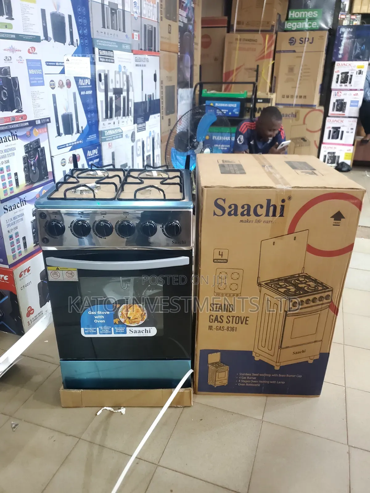 Saachi Stand Gas StoveI 50x50 Cm FULL GAS