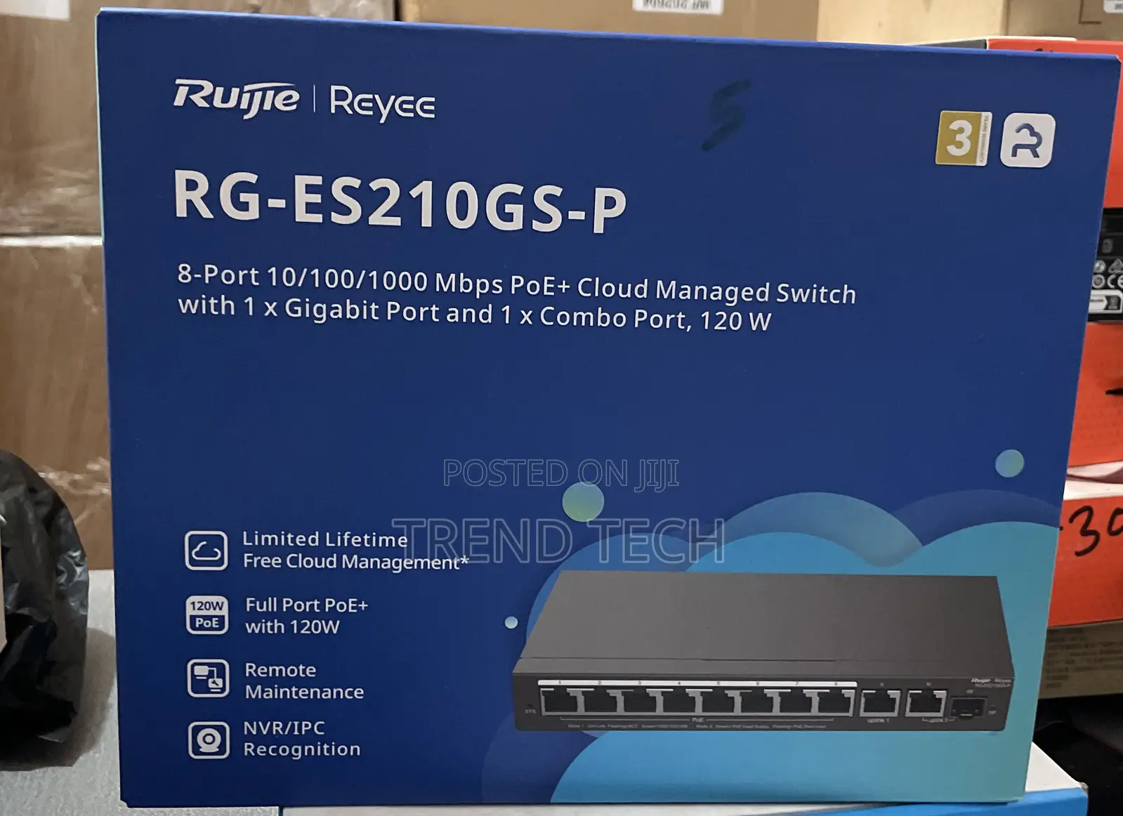 Ruijie 8 Port Poe Cloud Managed Switch