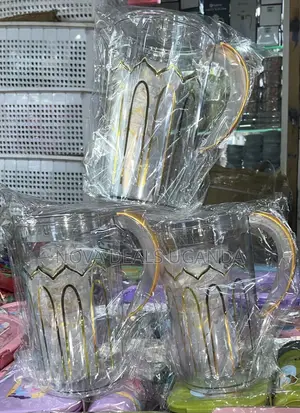 Table Glass Water Jug With Drinking Glasses
