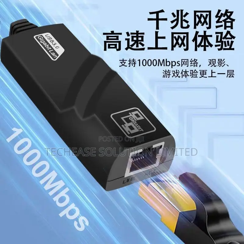 1000Mbps USB 3.0 Gigabit Ethernet Adapter, RJ45 LAN Converter