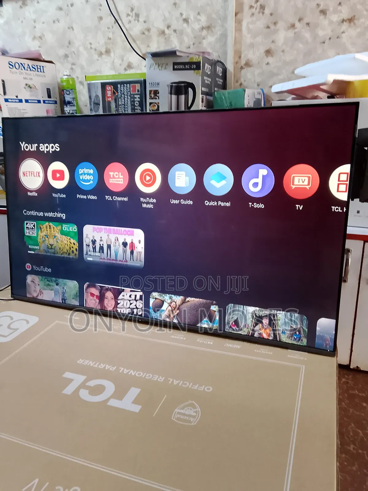 New TCL 55 Inches QLED Smart Google TV