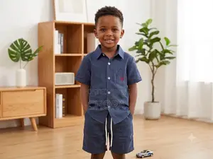 Boys 2 PC Sets in White Beige Blue Navy Blue