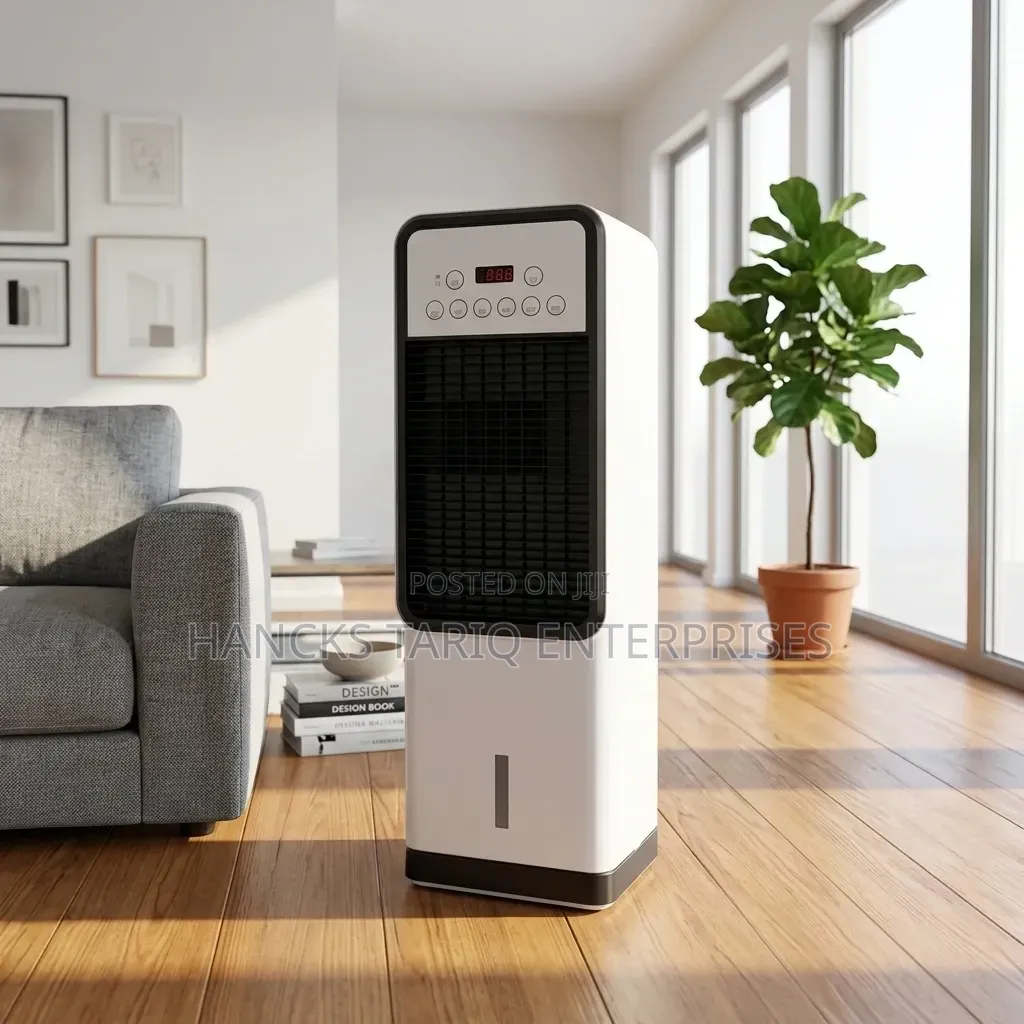 Modern Tower Air Cooler and Evaporative Fan With Digital Display