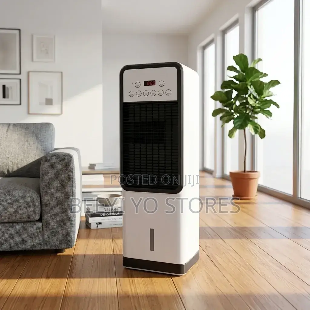 Modern Tower Air Cooler and Evaporative Fan With Digital Display