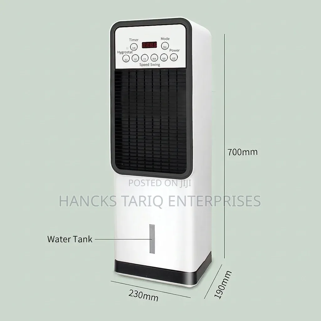 Modern Tower Air Cooler and Evaporative Fan With Digital Display