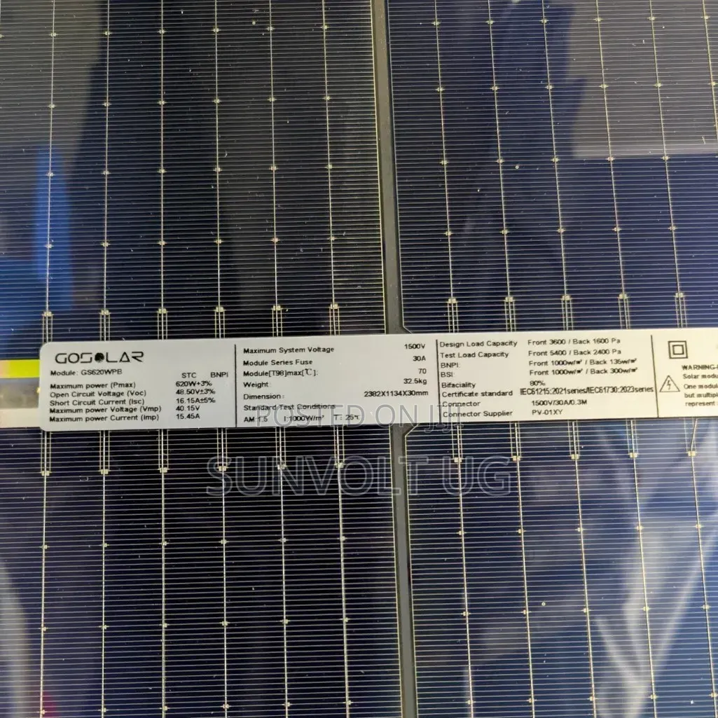 620w Mono Crystalline Solar Panel