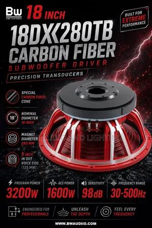 Bass Speaker, Woofer, Big Magnet 3300w
