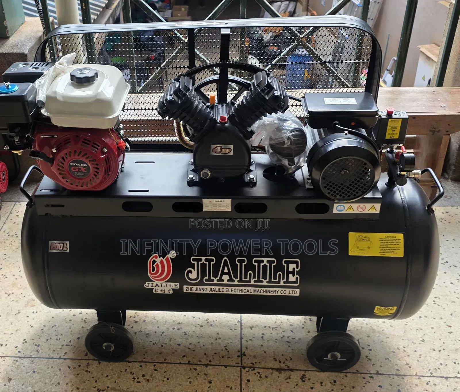 200l Air Compressor Jialile(with Gasoline Engine)
