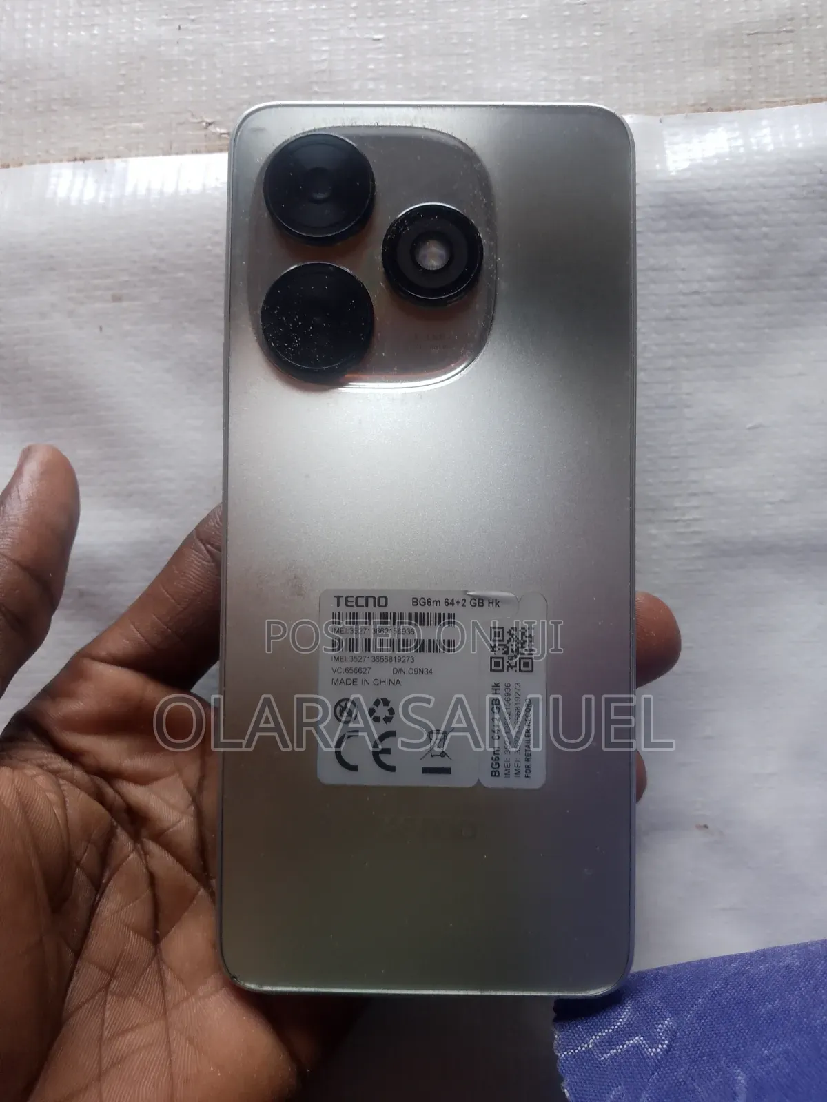 Tecno Pop 10C 64 GB White