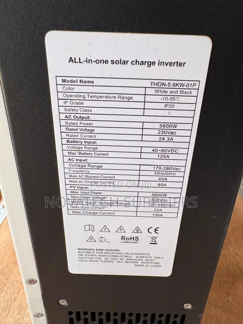 5.6kw Hybrid Solar Inverter 48v 230v MPPT 100a