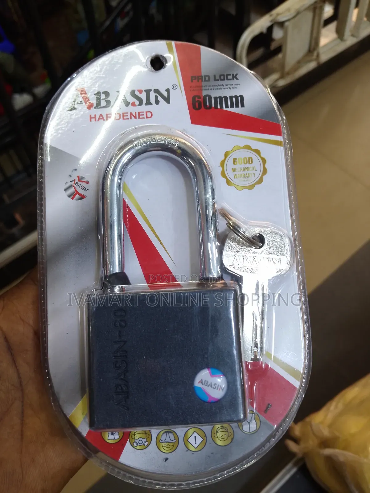 Abasin 60mm Top Security Padlock - Hardened