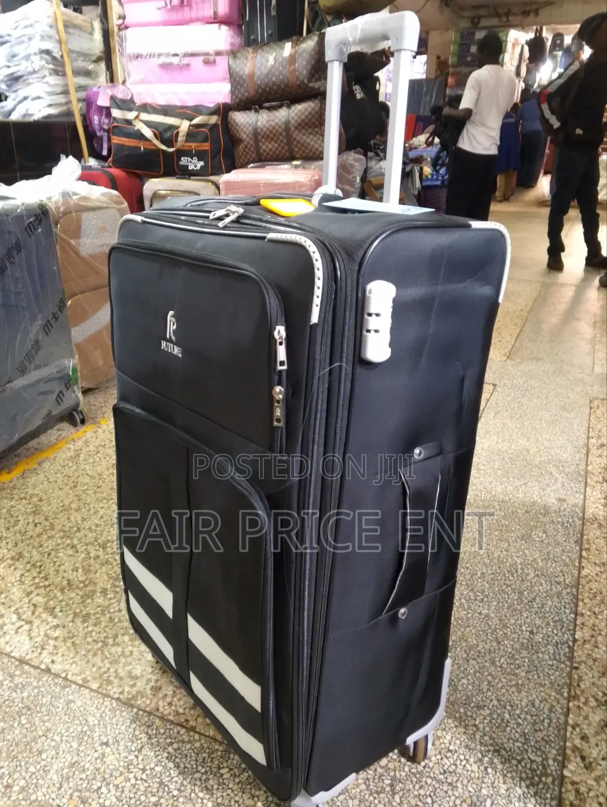 Original Cloth Suitcase. Large. ( Black)