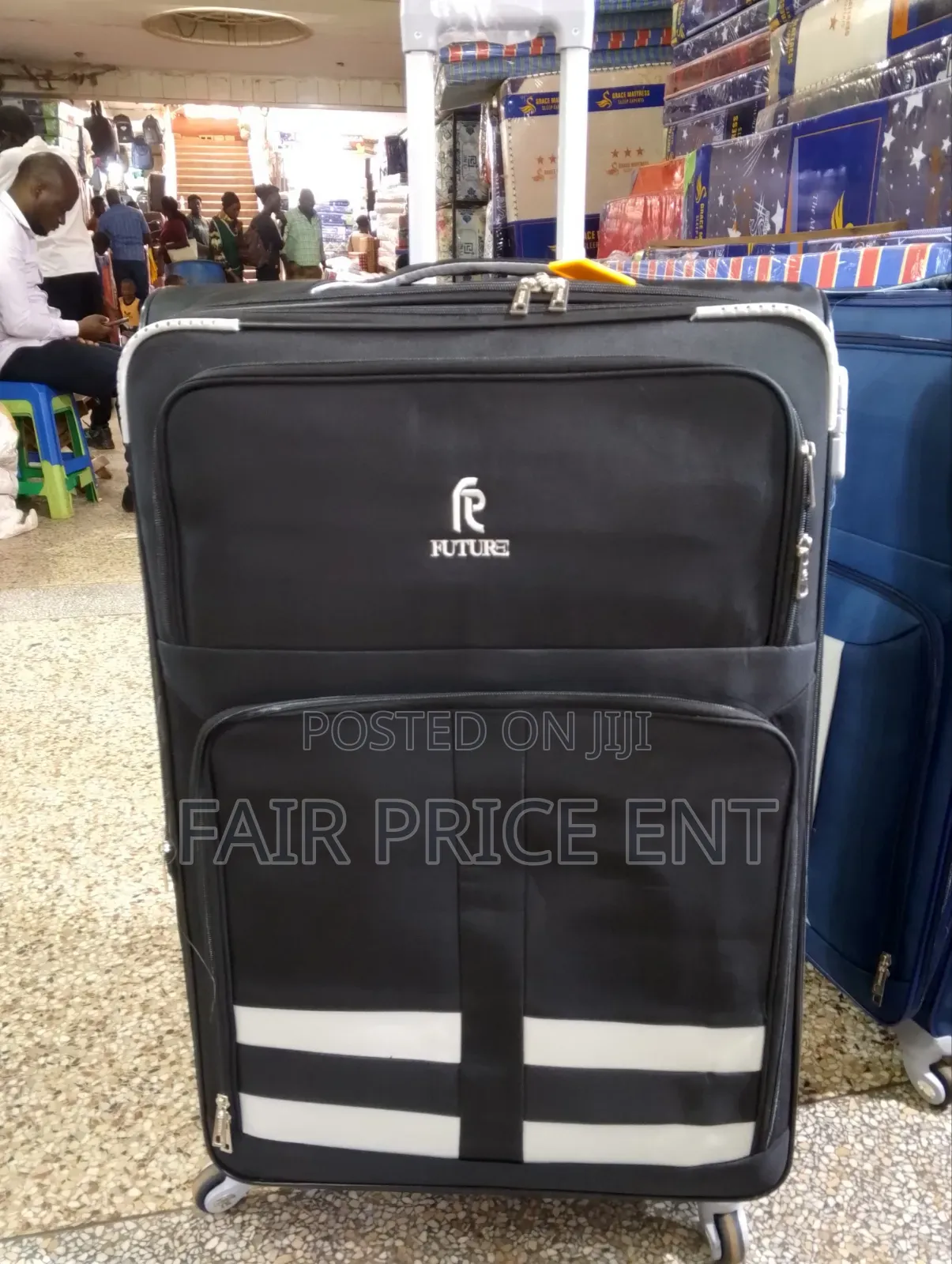 Original Cloth Suitcase. Large. ( Black)