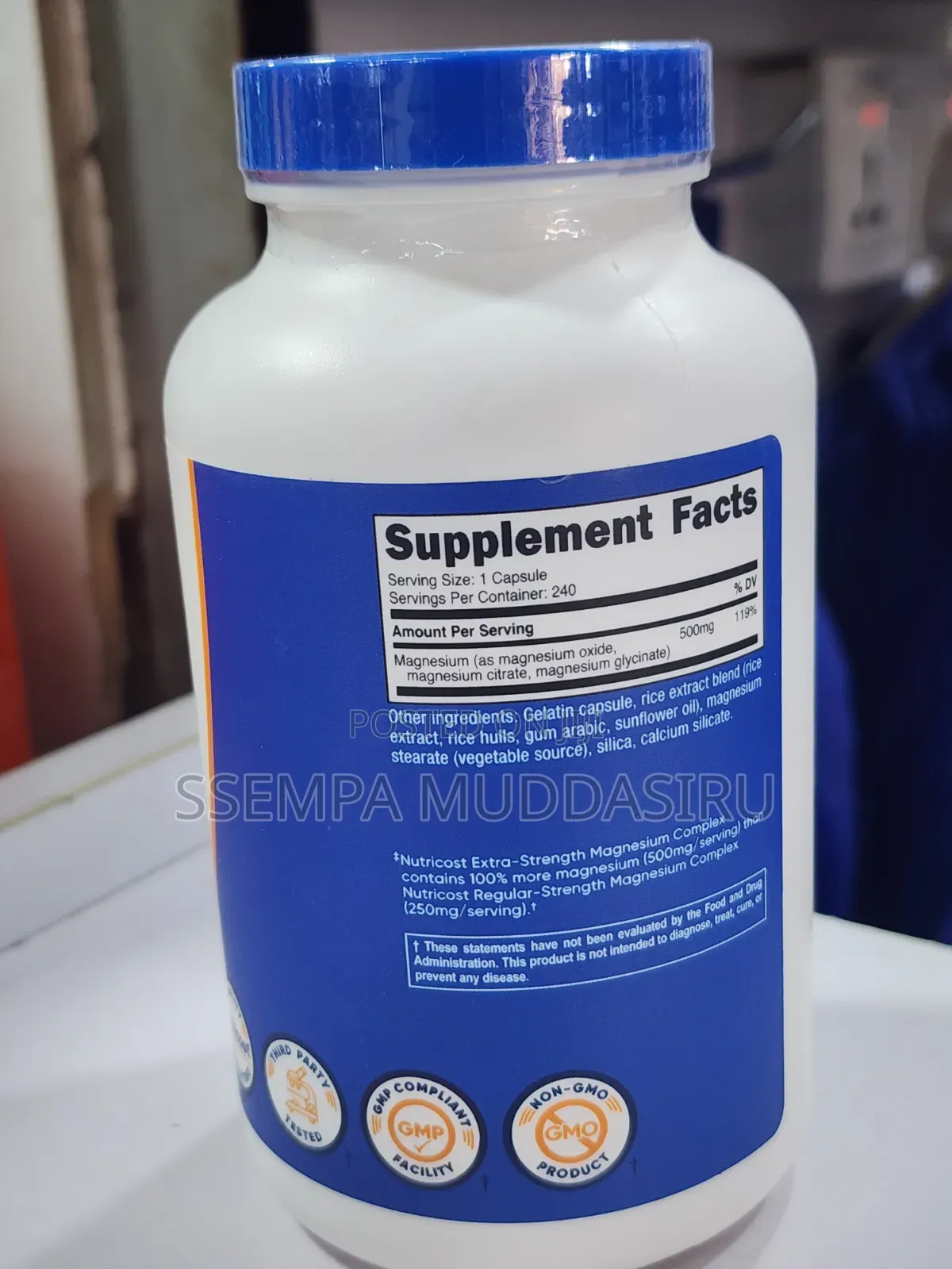 Nutricost Magnesium Complex,5oomg,240 Capsules Dietry Supplement