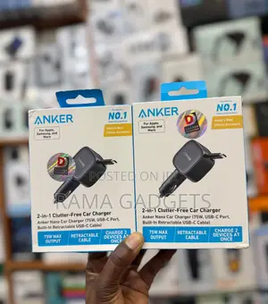 Anker Nano Car Charger (75W), a 2-in-1