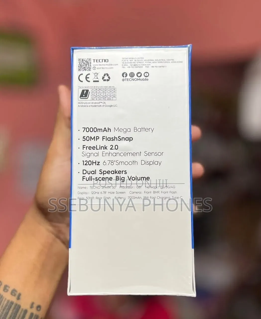 New Tecno Spark 50 128 GB Silver
