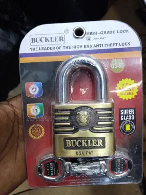 BUCKLER Heavy-Duty Super Class Anti-Theft Padlock - USA PAT