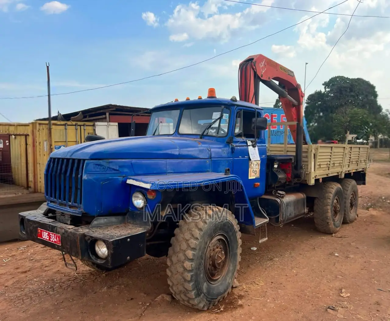 Crane Palfinger15500 on a Ural 4320Truck 6х6 (12 T)