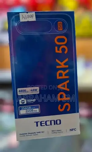 New Tecno Spark 50 5G 256 GB Black