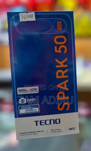 New Tecno Spark 50 5G 256 GB Black