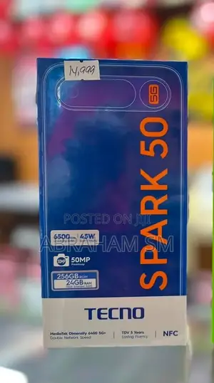 New Tecno Spark 50 5G 256 GB Black