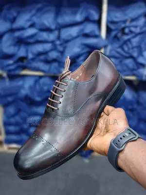 Original Men’s Brown Leather Cap-Toe Oxford Formal Dress Shoes