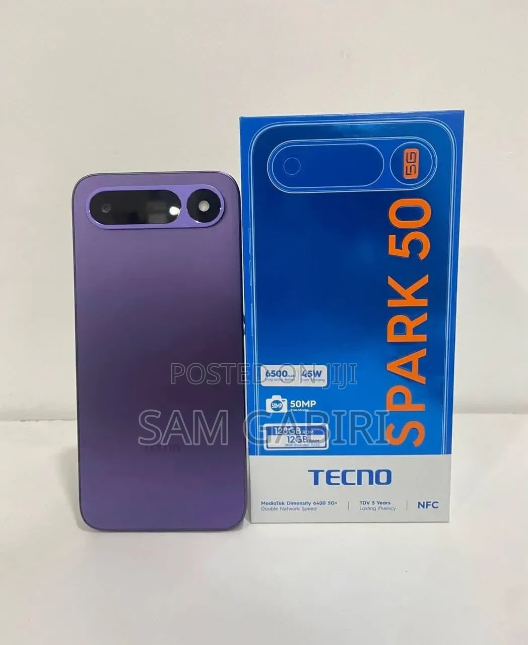 New Tecno Spark 50 5G 256 GB Gray