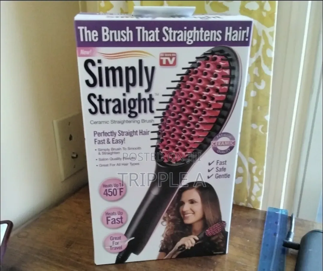 Super Hot Hair Straightener Brush