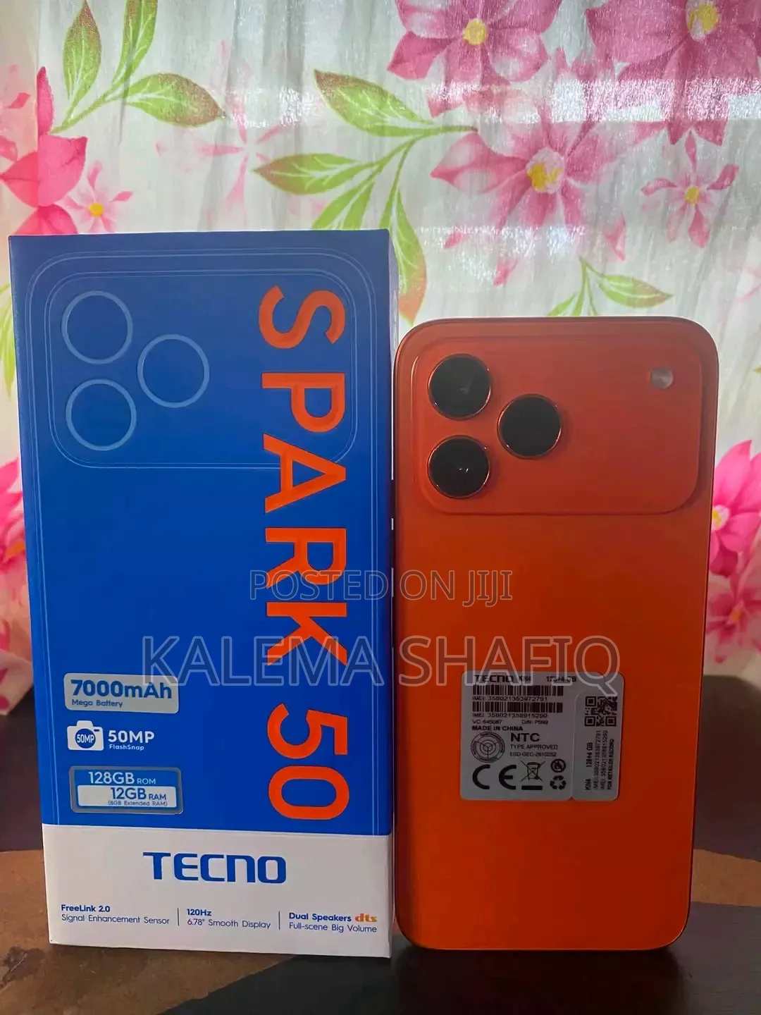 New Tecno Spark 50 128 GB Orange