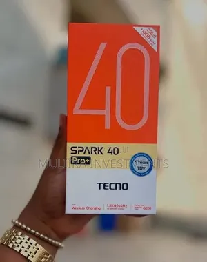 New Tecno Spark 40 Pro+ 256 GB Black