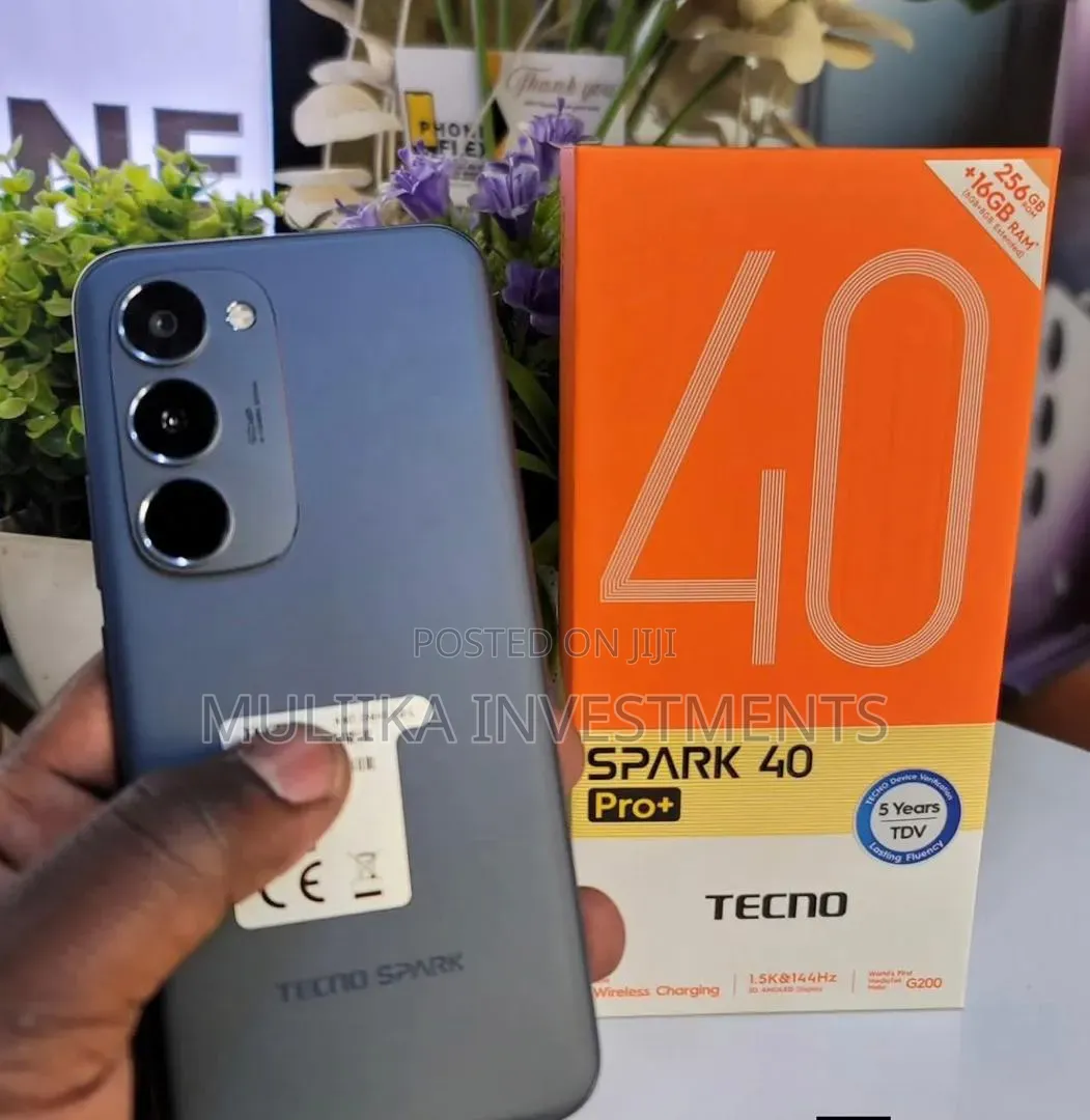 New Tecno Spark 40 Pro+ 256 GB Black