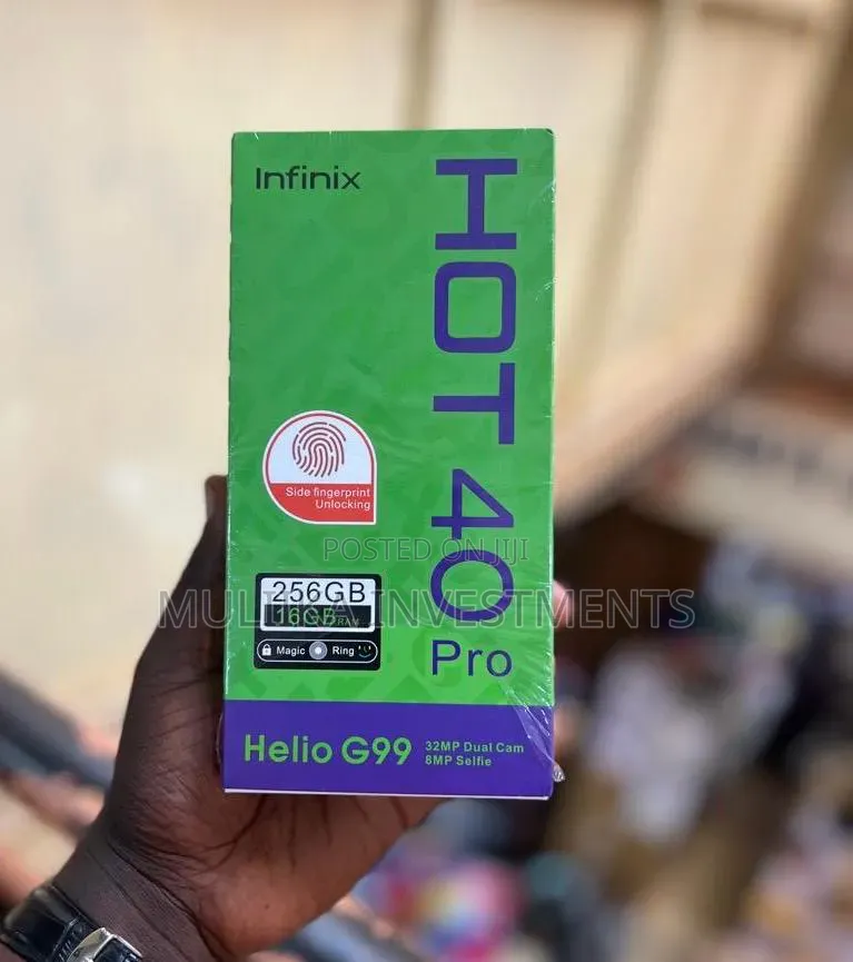 New Infinix Hot 40 Pro 256 GB Black