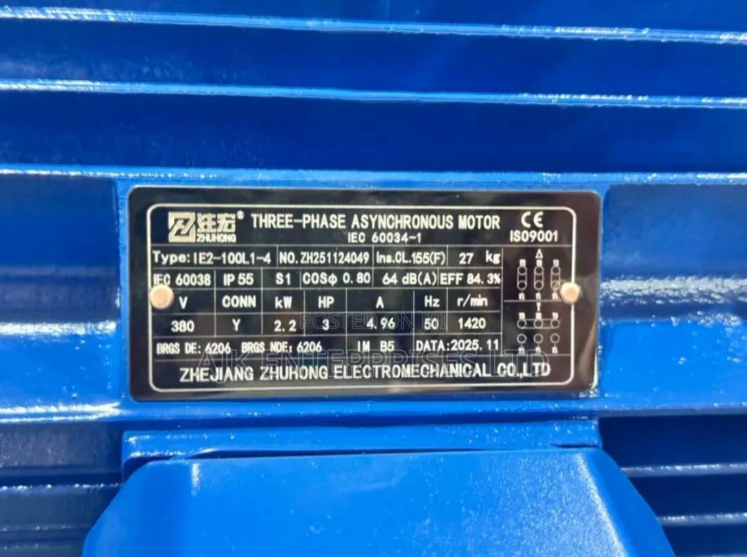 3hp 3phase Motors Are Available