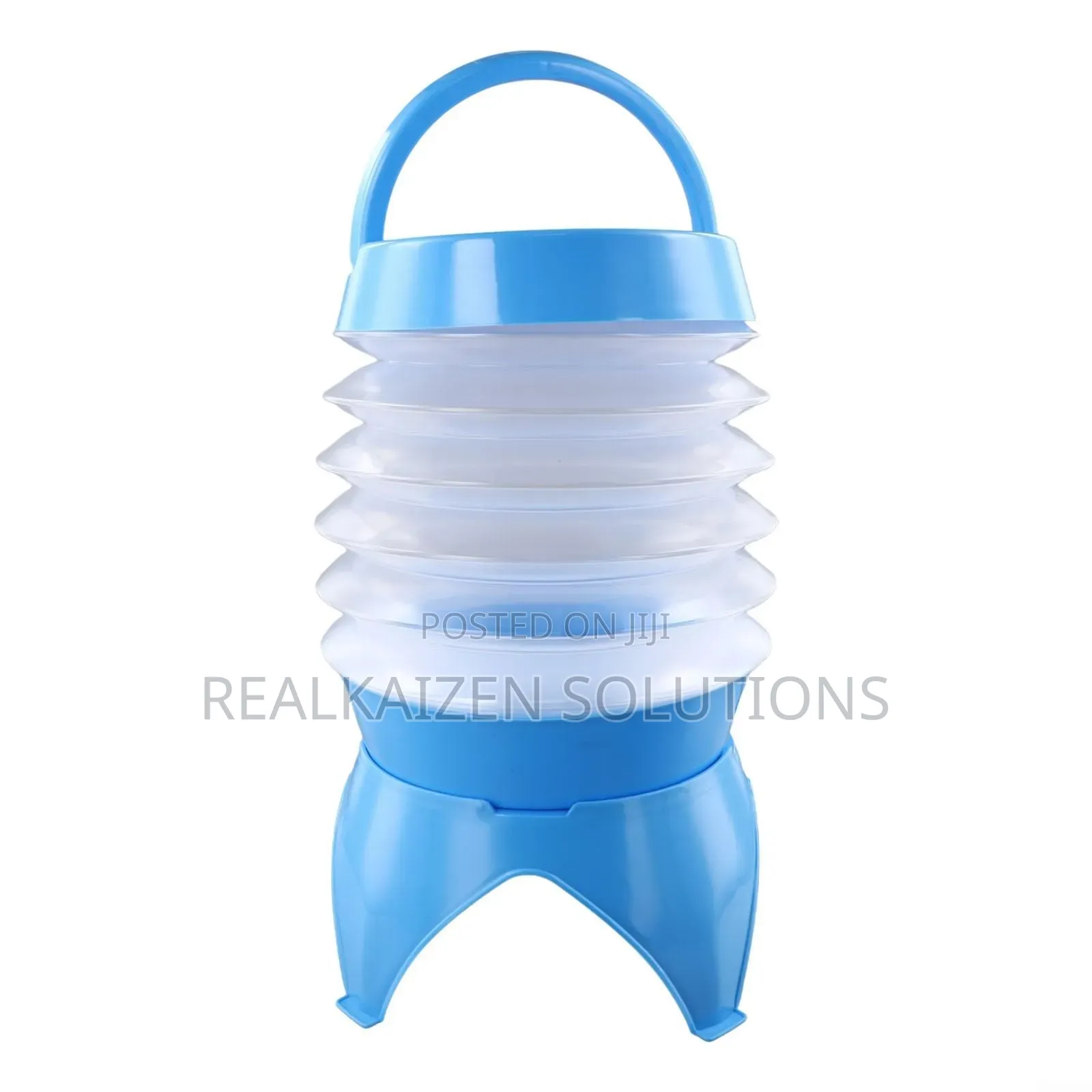 Collapsible 5.5L Plastic Beverage Dispenser| Spigot| Stand for Picnics