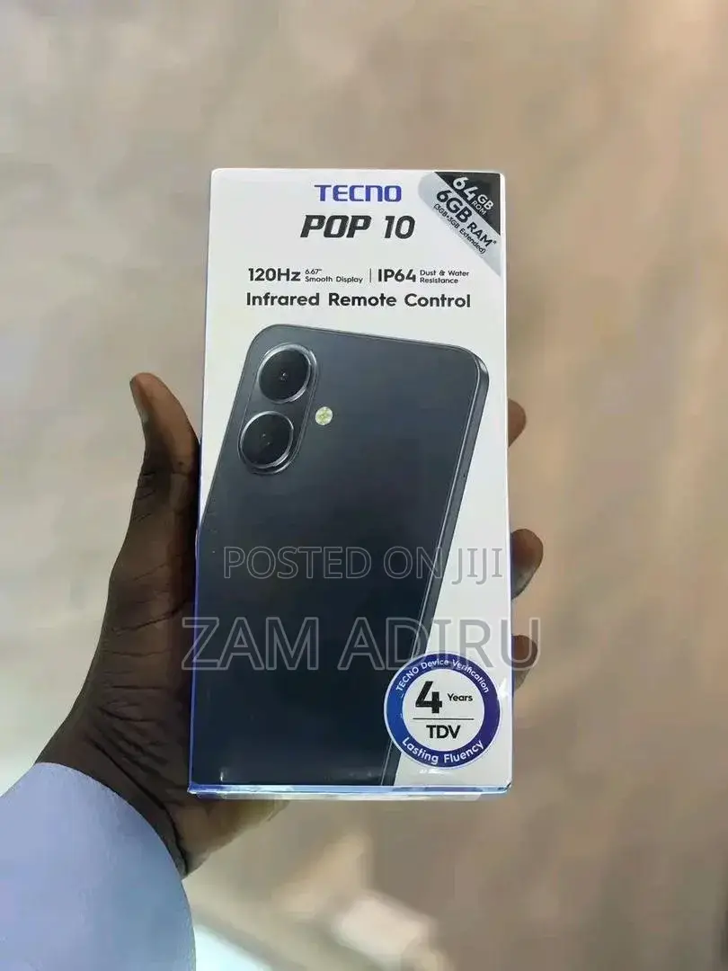 New Tecno Pop 10 128 GB Black