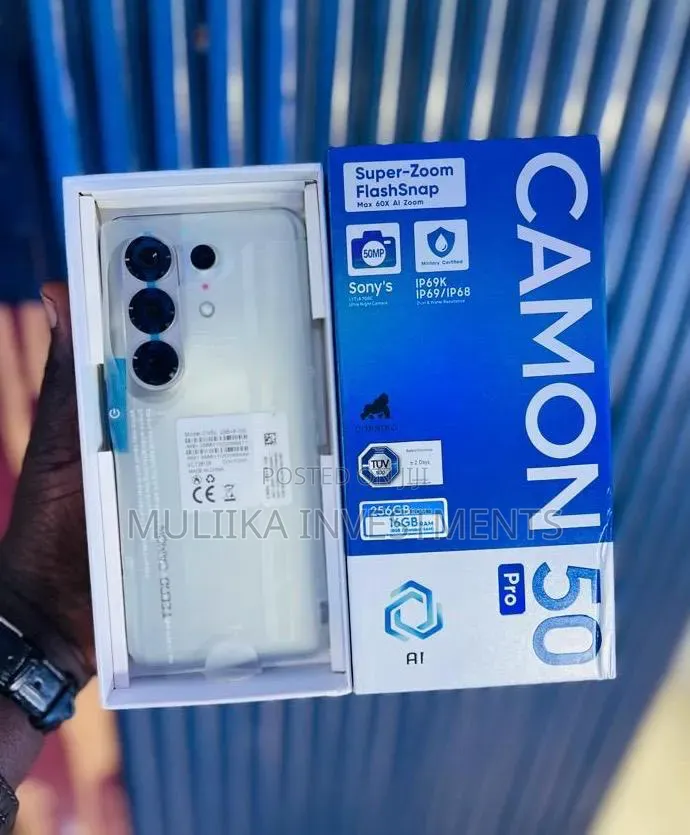 New Tecno Camon 50 Pro 256 GB Silver