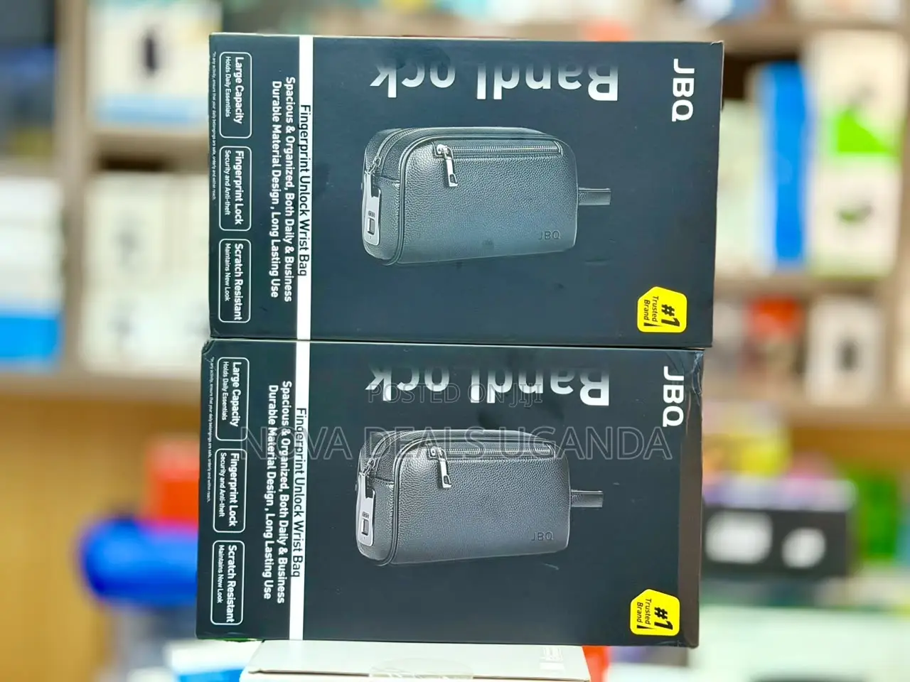JBQ Fingerprint Unlock Pouch Wrist Bag