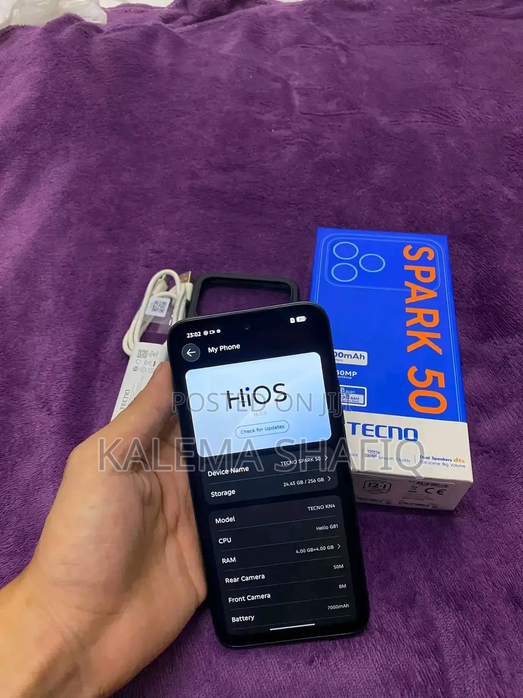 New Tecno Spark 50 128 GB Purple