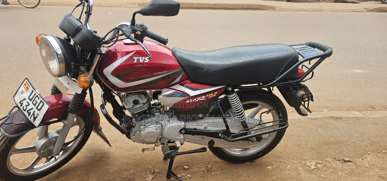 TVS HLX 125 2025 Red