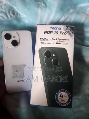 New Tecno Pop 10 Pro 128 GB White